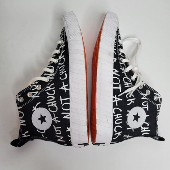 New Converse Not A Chuck Sneakers Canvas 70 High UNT1TL3D Black 10 - Picture 11 of 14